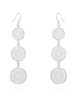 Handmade Earrings, Silver,Drum Rhythm series