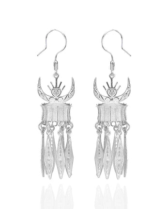 Handmade Earrings,Silver,Horns series