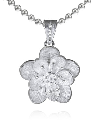 Handmade Necklace,Silver,Pure Lotus series