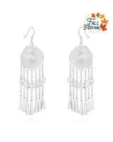 Handmade Earrings,Silver,Whispering Autumn series - fareastjewelry