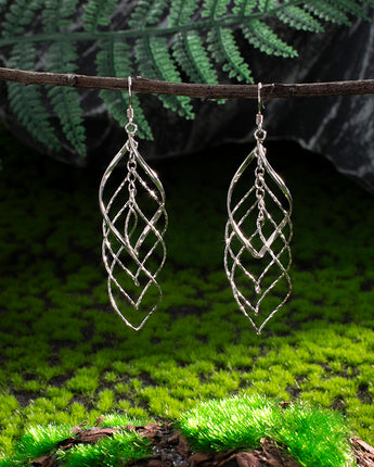 Handmade Earrings,Silver,Modern Art series - fareastjewelry