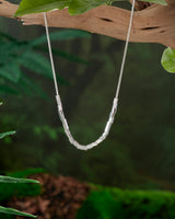 Handmade Necklace,Silver,Crushed Silver series - fareastjewelry