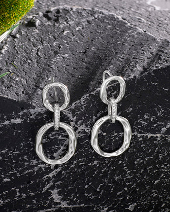 Handmade Earrings,Silver,World Trio series - fareastjewelry