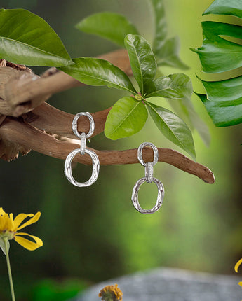 Handmade Earrings,Silver,World Trio series - fareastjewelry
