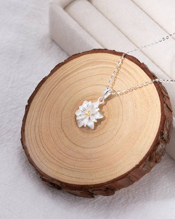 Handmade Necklace,Silver Lotus,Dream series - fareastjewelry