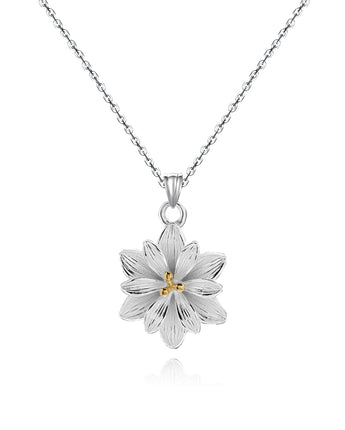Handmade Necklace,Silver Lotus,Dream series - fareastjewelry