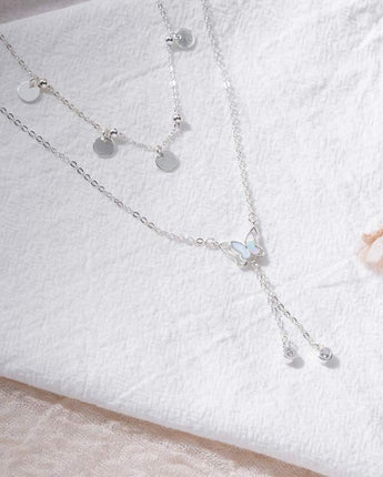 Handmade,Silver Butterfly Necklace,Dream series - fareastjewelry
