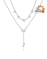 Handmade,Silver Butterfly Necklace,Dream series - fareastjewelry