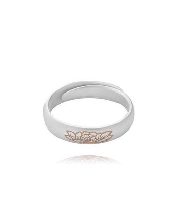 Handmade,Silver Lotus Ring,Dream series - fareastjewelry