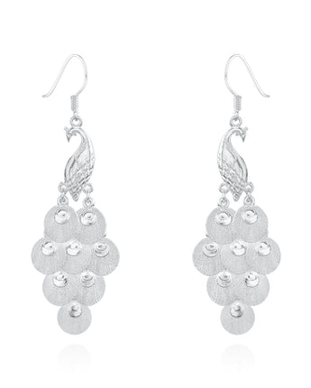 Handmade Earrings,Silver,Phoenix Chasing series - fareastjewelry