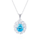 Handmade Necklace, Silver,Ice Blue series - fareastjewelry
