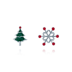 Handmade Earrings, Silver, Christmas Dream series - fareastjewelry