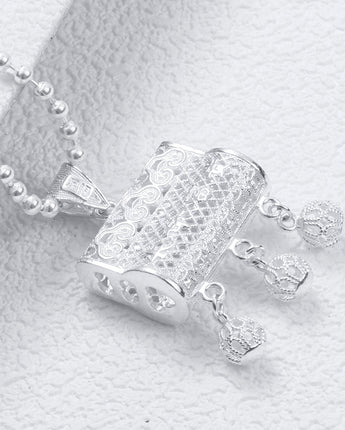 fareastjewelry,Handmade Necklace,Silver,Seize Happiness series