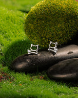 fareastjewelry Silver Earrings Playful Cat lover