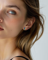 fareastjewelry Silver Earrings Rainbow Heart