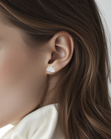 fareastjewelry Silver Earrings lotus