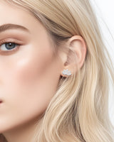 fareastjewelry Silver Earrings lotus