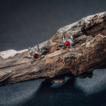 Red Crystal Earrings - fareastjewelry