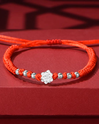 Handmade，Silver Lotus Bracelet，Distant Mountains series - fareastjewelry
