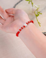 Handmade，Silver Lotus Bracelet，Distant Mountains series - fareastjewelry