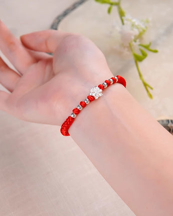 Handmade，Silver Lotus Bracelet，Distant Mountains series - fareastjewelry
