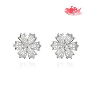 Handmade Earrings,Silver,Snowflake series