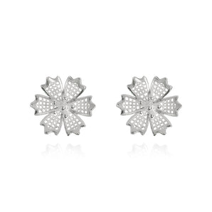 Handmade Earrings,Silver,Snowflake series