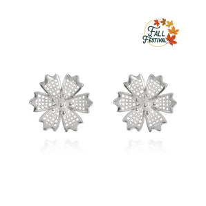 Handmade Earrings,Silver,Snowflake series - fareastjewelry
