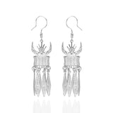 Silver Horn Shaped Earrings - fareastjewelry