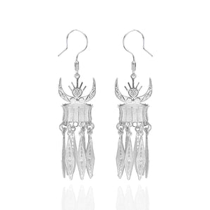 Silver Horn Shaped Earrings - fareastjewelry