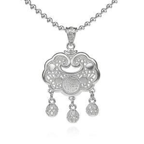 Lucky Lock Handmade Necklace,Silver