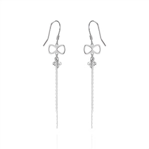 Silver Bow Earrings - fareastjewelry