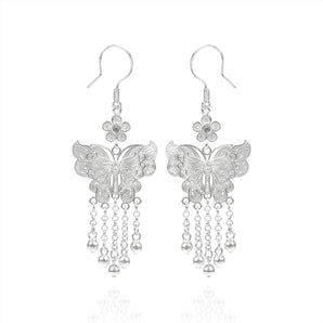 Handmade Earrings,Silver,Dream Butterfly series