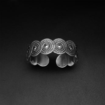 Silver Round Drum Bracelet - fareastjewelry