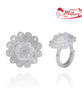 Handmade Ring,Silver,Flower Cluster series - fareastjewelry