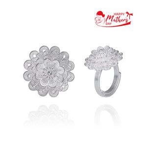 Handmade Ring,Silver,Flower Cluster series - fareastjewelry