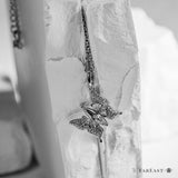 Silver Crystal Butterfly Necklace - fareastjewelry