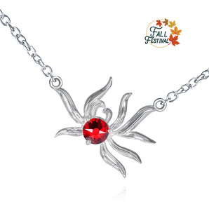 Handmade Necklace,Silver&Crystal,Bloom Of Dreams series - fareastjewelry