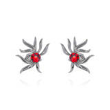 Red Crystal Earrings - fareastjewelry