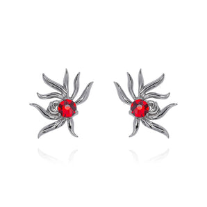 Red Crystal Earrings - fareastjewelry