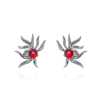 Red Crystal Earrings - fareastjewelry