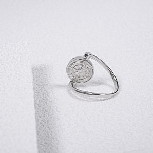 Drum Rhythm Handmade Ring,Silver