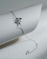 FarEast Jewelry,Handmade Bracelet,Silver&Crystal,Gathering Light Butterfly series
