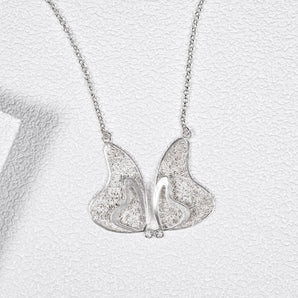 Radiant Butterfly Handmade Necklace,Silver