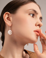 Fareastjewelr,Handmade Earrings,Silver,Hydrangea series