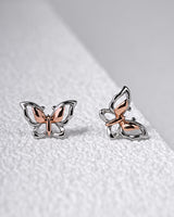 Fareastjewelry,Handmade Earrings,Silver,Color Butterfly series