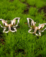 Fareastjewelry,Handmade Earrings,Silver,Color Butterfly series
