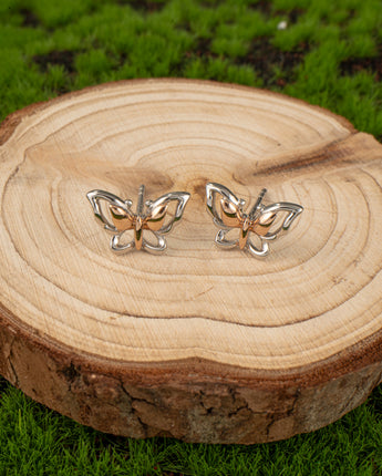 Fareastjewelry,Handmade Earrings,Silver,Color Butterfly series