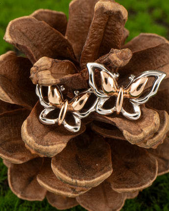 Fareastjewelry,Handmade Earrings,Silver,Color Butterfly series