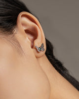 Fareastjewelry,Handmade Earrings,Silver&Crystal,Dream Butterfly series